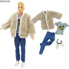 Kaki Kunstpelz-Kleidung für