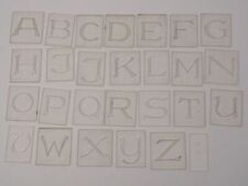 Gravierplatten Schablonen Großbuchstaben Schriftsatz Alphabet Graviermaschine (4