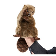 Hansa Toy 7959 Biber 43 cm Handpuppe Kuscheltier Stofftier Plüschtier