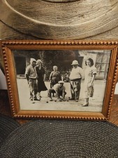 Alte Fotokarte, Boulespiel mit