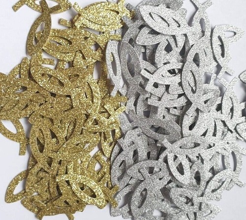 Konfetti fische glitzer gold - konfetti,