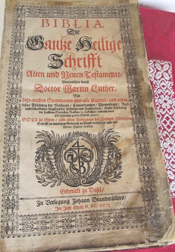 Bibel 1699 basel luther - basel,