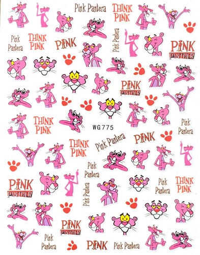 Pink panther nagelsticker nail - pink,