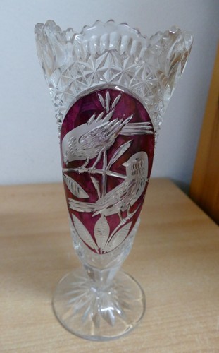 Vase bleikristall - vase,,