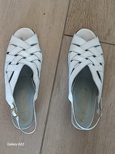 Alexandria ital. Damenschuh Kalbsleder Fantasy weiss Grösse 7