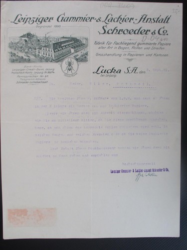 Brief leipziger gummier - (2909),