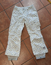 *TOP* Burton Hose Damen Lucky Pant XS viele Taschen weiss creme mit bunten Caros