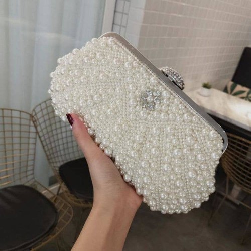 Clutch tasche ivory pearl - clutch,