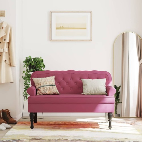 Elegante samt sitzbank - samt, mit