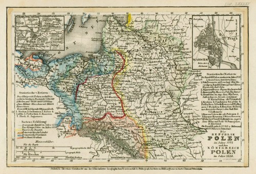 Polen original stahlstich - polen,