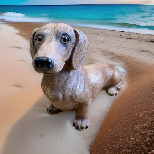 Dackel figur gartenfigur hund - gartenfigur,