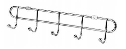 Wandhaken armig chrom - 5-armig,
