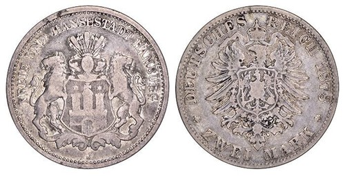 Hamburg mark 1876 - 2,