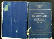 alte Betriebsanleitung,DDR Stadtroller Berlin,Oldtimer,Roller SR 59 von 1960