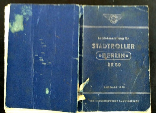 Alte betriebsanleitung ddr - alte, betriebsanleitung,ddr