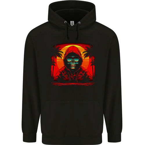 Ein retrowaves skelett mit - retrowaves,
