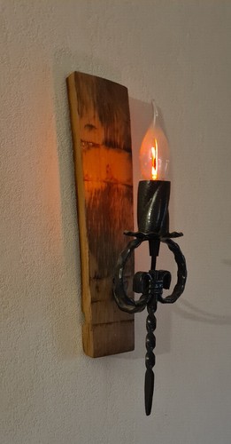 Wandlampe eichenfass rotwein - wandlampe,