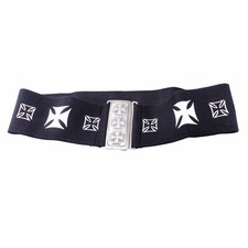 Stretch Gürtel Schwarz/Weiß