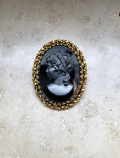Vintage brosche kamee - brosche,