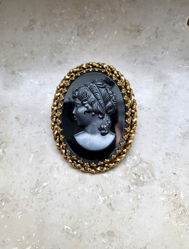 Vintage brosche kamee - vintage,