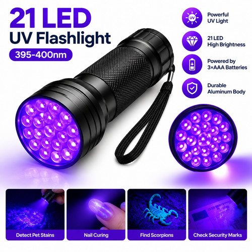 Taschenlampe schwarzlicht - uv,