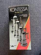 Kontessa acciaio oro Espressokocher 4 Tassen