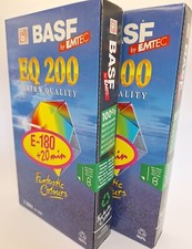 2x VHS Leerkassette / Video BASF Emtec EQ 200 | Doppelpack 2 Stück NEU