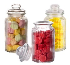 3x Bonbon-Gläser 1,3L mit