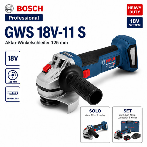 Bosch professional gws - gws, 18v-11