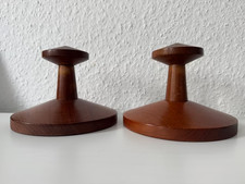 Mid Century Aksel Kjersgaard No 18 Garderobenhaken Teak Holz 2er Set