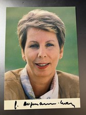 Autogramm Dr. Sabine Bergmann-Pohl Präsidentin der Volkskammer der eh. DDR  xyz