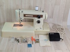 Vintage Frister Rossman 204 Nähmaschine mit Koffer - Semi Industrial Säumen