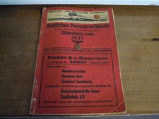 FERNSPRECHBUCH / ADRESSBUCH von OLDENBURG 1937
