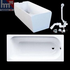 Kaldewei Badewanne Saniform Plus 3,5mm Set 170x70 mit Träger Ab-Überlaufgarnitur
