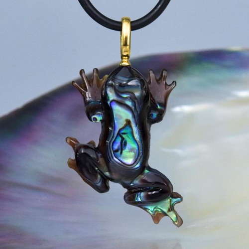 Frosch anhänger 18k gold - frosch,
