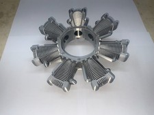 7-Zylinder Sternmotor Attrappe mit Ringschalldämpfer