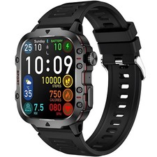 Militär Smartwatch mit Schrittzähler Pulsuhr Fitnesuhr für Android iOS Iphone