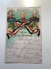 AK Gruss von der Musterung von 1902 Eingangsstempel Drochtersen 14.3.02