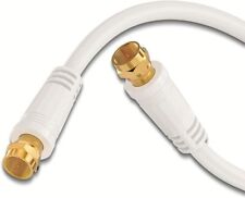 1m Sat Kabel Antennenkabel Satelliten Anschlusskabel Koaxialkabel F-Stecker UHD