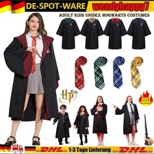 Harry Potter Hufflepuff Gryffindor Slytherin  Kostüm Robe Mantel Umhang Krawatte