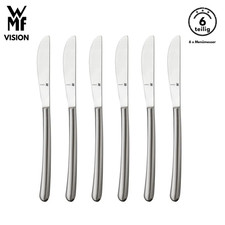 WMF Besteck Messer set VISION B-Ware 6-tlg, Cromargan®, Tafelmesser, Menümesser