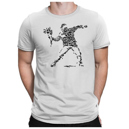Banksy flower herren fun - banksy,