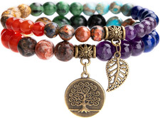 Chakra Armband mit echten