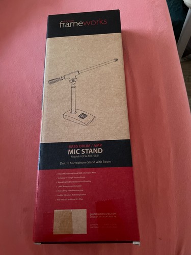 Bass drum amp mic stand - bass,