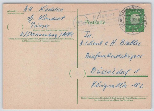 Bund landpoststempel 20a - bund,
