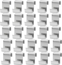 25x Z-Clips Gewächshaus Glas Edelstahl Fensterclips Glasscheiben Befestigung