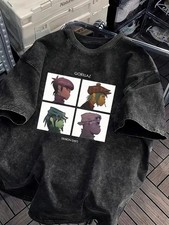 Herren Vintage-Baumwolle Tshirt  mit Gorillas Print.