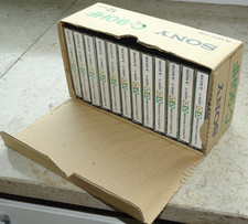 12 x Sony C-90HF  Audio MC Compact Cassette Kassette Japan verschraubtes Gehäuse