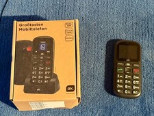 OK Großtasten Mobiltelefon OMP 91 schwarz Seniorenhandy wie neu Ladestation OVP