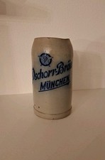 Uhralte Maßkrug Pschorr-Bräu München 1L Bierstein Steinzeug. Vintage. 